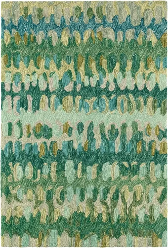 Vista 8 de Dash & Albert Paint Chip Hand Micro Hooked Wool Rug, 2' X 3', Bark Abstract