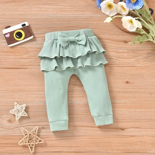 Vista 5 de Aalizzwell Conjunto de mameluco acanalado para bebés y niñas prematuros, para otoño e invierno
