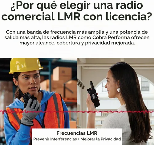 Vista 6 de Cobra Performa 450 Radios de negocios (paquete de 6 con muelle)