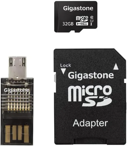 Vista 3 de Gigastone GS-4IN1600X32GB-R Tarjeta microSD 4 en 1 Kit (32 GB), multicolor