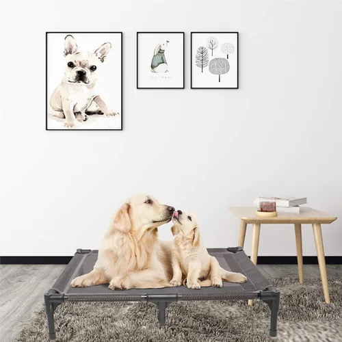 Vista 5 de suddus Funda de repuesto para cama elevada para perro, cama elevada para perro, a prueba de mordidas, fácil de limpiar, cama elevada transpirable