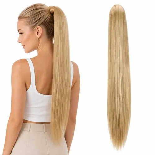 Vista 19 de PRETTYSHOP - Extensión de pelo largo y liso, resistente al calor