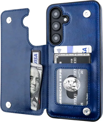Vista 79 de ONETOP - Funda tipo cartera para Samsung Galaxy S22 con tarjetero, color negro Kickstand,ID/Cash Holder,Case Wallet with Card Slots,Double