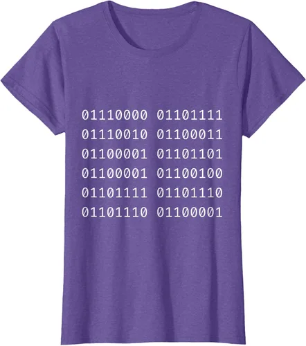Vista 21 de Porca Madonna In Codice Binario Código Binario Camiseta, Negro