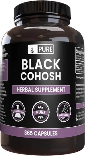 Vista 2 de PURE ORIGINAL INGREDIENTS Black Cohosh, Ashwagandha y Vitex Berry Capsule Bundle, 365 cápsulas cada una, siempre puro