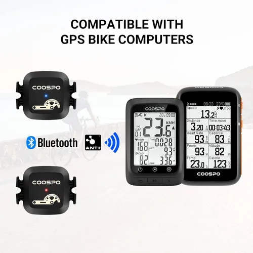 Vista 2 de COOSPO BK467 Bike Speed & Cadence Sensor for Indoor Outdoor Cycling