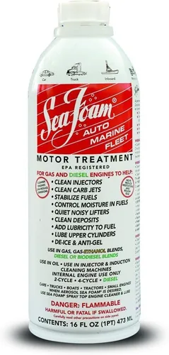 Vista 3 de SeaFoam High Milage - Tratamiento de motor de etanol/gasolina, 16 onzas, paquete de 4