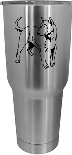 Vista 412 de Cairn Terrier - Vaso grabado con temática de perro, 30 onzas