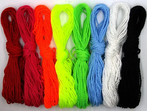 Vista 2 de Penta Angel 80 cuerdas Yoyo (10 cada uno: verde lima florescente, amarillo, naranja, azul, rosa, rojo, negro y blanco)