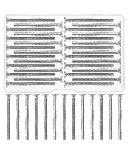 Vista 6 de Bates- Tornillos de placa de pared, 6-32 x 1, 30 piezas, tornillos largos, 6-32 tornillos