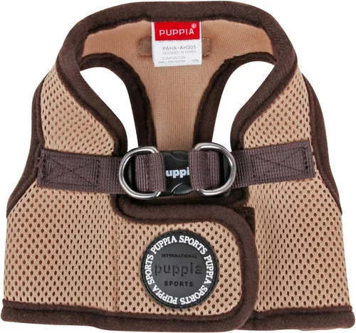 Vista 2 de Chaleco suave con arnés B de Puppia, Beige