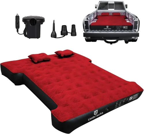 Vista 17 de Colchón de aire Umbrauto para camas de camión cortas de tamaño completo de 5.5-5.8 pies, colchón de aire inflable para tienda de camión con bomba