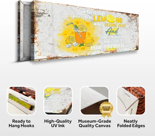 Vista 47 de Tailored Canvases Decoración artística de pared para cocina, lienzo rústico personalizado para el hogar, sala de estar, comedor, cocina de campo