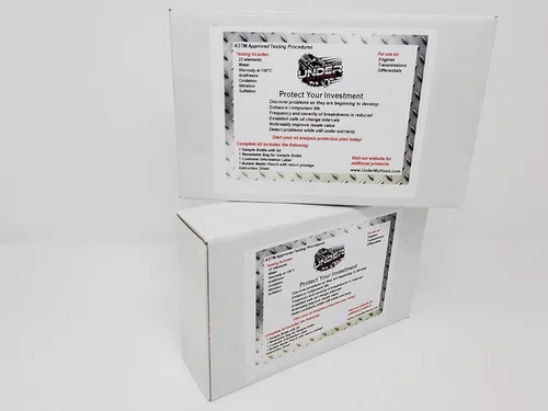 Vista 3 de Kit de inicio de análisis de aceite que incluye kits de prueba, tubos y bomba de muestra