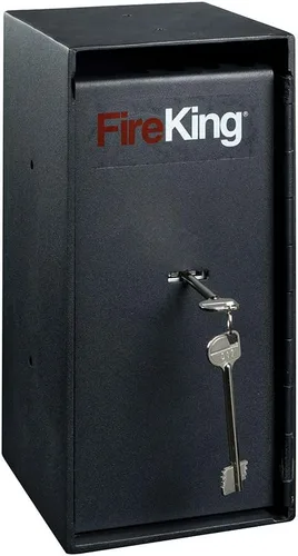 Vista 4 de FireKing MS1206 - Cerradura de llave compacta para efectivo, 15 libras, 0.29 pies cúbicos, color negro