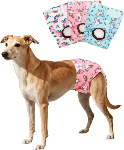 Vista 32 de CuteBone - Pañales para perras, paquete de 3 unidades para perritos, talla XS, D14XS