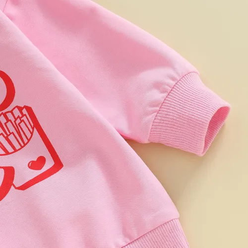 Vista 125 de Sudadera con cuello redondo para el día de San Valentín para bebé, niña, niño, para el día de San Valentín