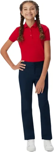 Vista 3 de French Toast Pantalones rectos para niña Azul marino