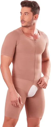 Vista 3 de Shape Concept 067 Fajas Colombianas para hombres y hombres faja de alta compresión para moldear el cuerpo para hombres