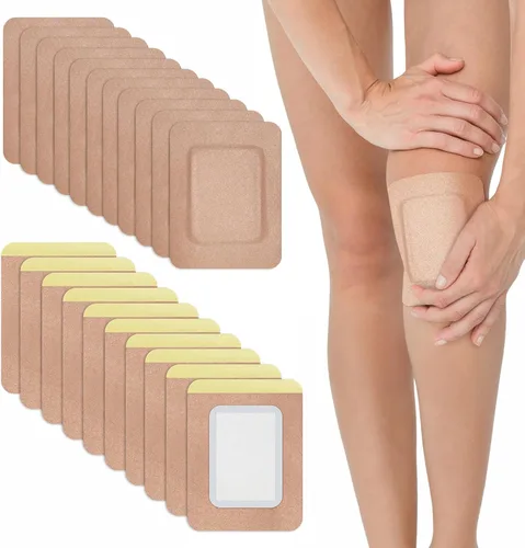 Vista 8 de Paquete de 2 envolturas de aceite de ricino, envoltura de aceite de ricino para rodilla, codo, brazo y muslo, parche de algodón orgánico