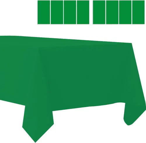 Vista 30 de Paquete de 2 manteles de plástico desechables, manteles de plástico para barbacoa, picnic, cumpleaños, bodas, fiestas, impermeables y a prueba