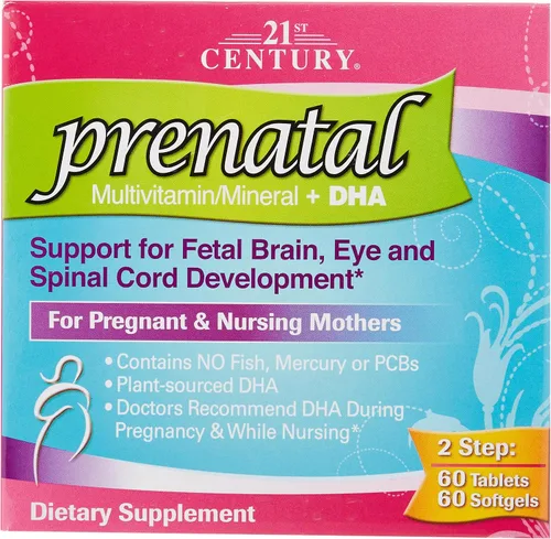 Vista 5 de 21st Century Prenatal con DHA, tabletas y cápsulas blandas, 120