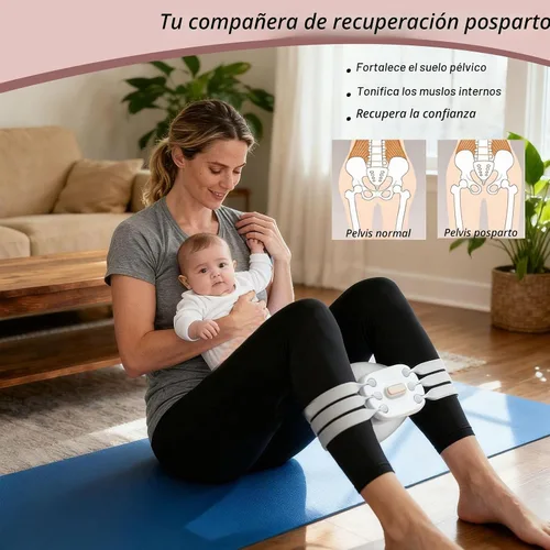Vista 2 de Dispositivos de ejercicio de muslo, ejercitador de suelo pélvico y entrenador de Kegel con resistencia ajustable, equipo de ejercicio interno