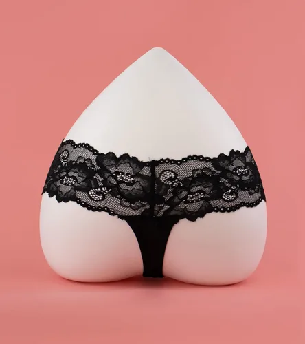Vista 6 de Ropa interior de encaje para mujer, tangas de cintura baja, tangas de encaje sin costuras