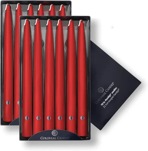 Vista 83 de Colonial Candle Handipt Collection - Vela cónica sin perfume, color blanco, 6 pulgadas, paquete de 12, hasta 4 horas de combustión