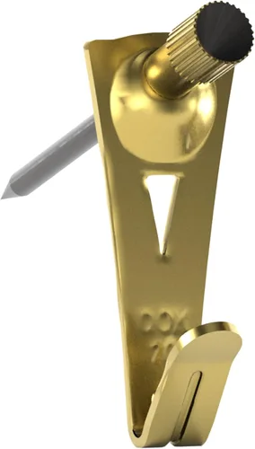 Vista 7 de OOK 533050 Colgadores Profesionales para Cuadros, Colgadores de Arte, Acolchados, Latón, Ganchos Reutilizables para Cuadros, 100 lb (1 Juego), Negro