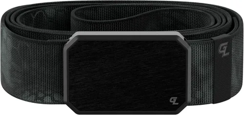 Vista 11 de Groove Life - Cinturón de nailon elástico para hombre con hebilla magnética de aluminio Gun Metal / Dark Earth