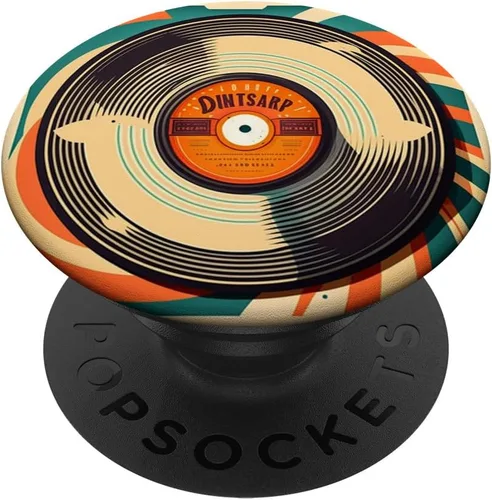 Vista 6 de Disco de vinilo LP vintage para fanáticos de la música retro, graban PopSockets MagSafe PopGrip para iPhone