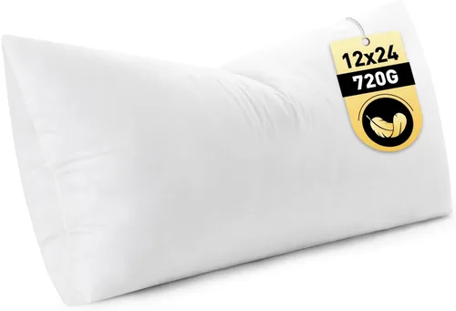 Vista 10 de MIULEE - Relleno de almohada de 12x16 pulgadas con plumas y plumón, almohada esponjosa y cómoda con tela de algodón para cama, sofá y sillón