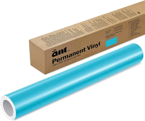 Vista 68 de ANT Melocotón, rollo de vinilo permanente de 24" x 4,5 m, rollo de vinilo adhesivo, para proyecto DIY, calcomanía, pegatina, compatible con Cricut