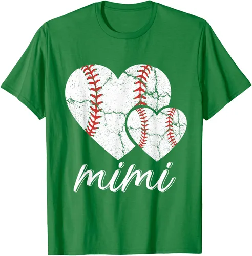 Vista 5 de Camiseta de béisbol Mimi para el Día de la Madre, Negro, S