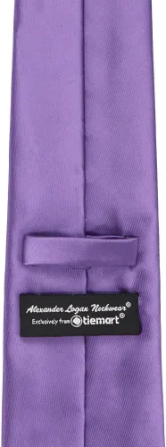 Vista 525 de tiemart Corbata de color sólido para hombre Longitud estándar