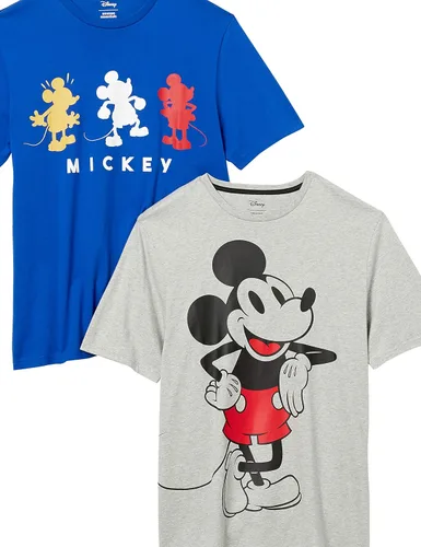 Vista 6 de Tienda Essentials Disney Marvel Star Wars - Camisetas de cuello redondo para hombre ajuste regular paquete de 2