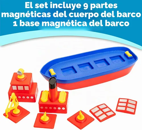 Vista 8 de POPULAR PLAYTHINGS Juguete magnético de baño Build-a-Boat