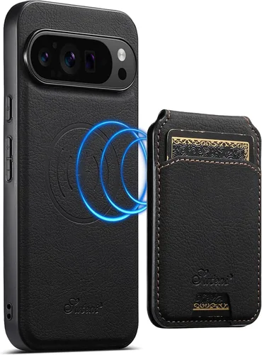 Vista 38 de PASNEW Funda para Pixel 9 Pro XL, Cartera de Cuero Premium con Soporte para Tarjetas [3 Tarjetas] con Soporte Plegable y Cubierta Magnética