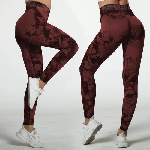 Vista 5 de MOHUACHI Women Scrunch Butt Lifting Leggings for Women Seamless High Waisted Workout Yoga Pants Gym Booty Tights