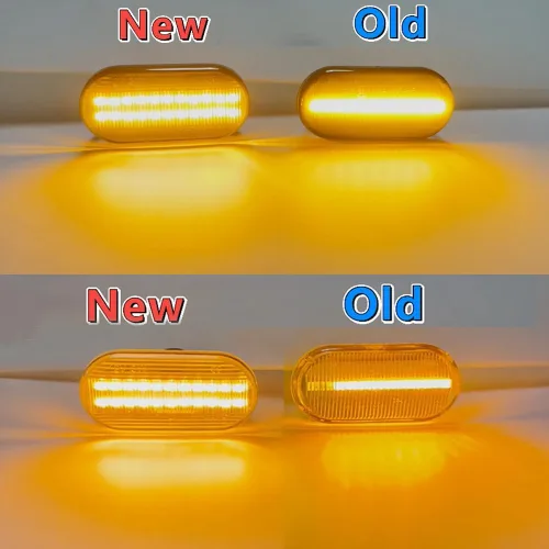 Vista 2 de 2 unids dinámicas LED luces de marcador lateral 12 V fluye luz de señal de giro montaje para Nissan Qashqai J10 Micra C Frontier D40 Navara Versa