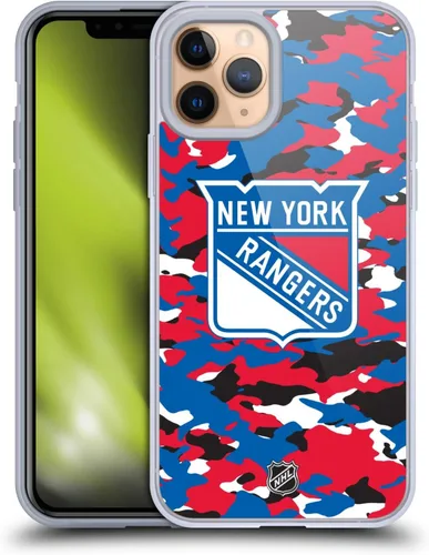 Vista 44 de Head Case Designs Funda de gel suave con licencia oficial de la NHL Camouflage New York Rangers compatible con Apple iPhone 7 Plus/iPhone 8 Plus