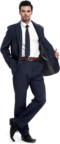 Vista 4 de U LOOK UGLY TODAY - Traje de fiesta para hombre, color sólido, para fiestas temáticas, eventos, club, Chaqueta con pantalones de corbata