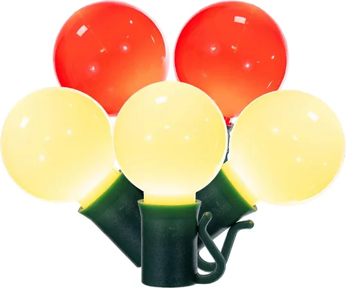Vista 3 de vickerman x8gcg37 Light Set con 25 luces LED en verde con foco 8" espaciamiento de alambre, 16 ', Amarillo