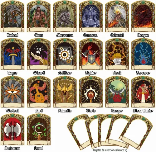 Vista 5 de CZYY DND Initiative & Combat Tracker Set, Acrylic Markers with Insert Cards
