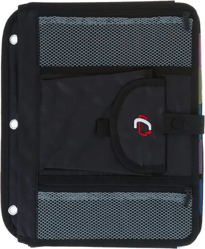 Vista 3 de Case-it organizador de 5 pestañas para casillero, ACC-21-GRE, Negro