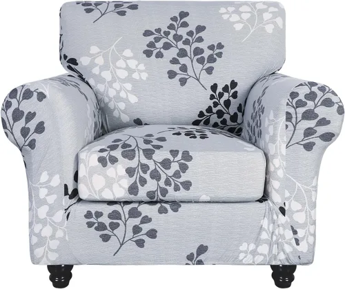 Vista 16 de SearchI Funda elástica para sofá, funda para sillón de 2 piezas con funda de cojín separada para silla, protector de muebles lavable para sala