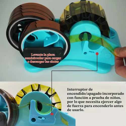 Vista 6 de Sublimación de cinta térmica azul, dispensador de cinta térmica de corte múltiple en rollo para cinta de transferencia de calor precortada, cinta