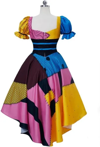 Vista 4 de CosplayDiy Vestido de disfraz de Navidad para mujer, talla grande