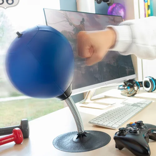 Vista 2 de Saco de Boxeo Hinchable Antiestrés de Escritorio Hittres InnovaGoods